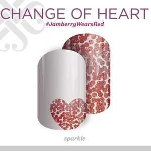 ✨ BOGO 50% Off ✨ Jamberry- Change of Heart- Valentines Day Nails - Full Sheet